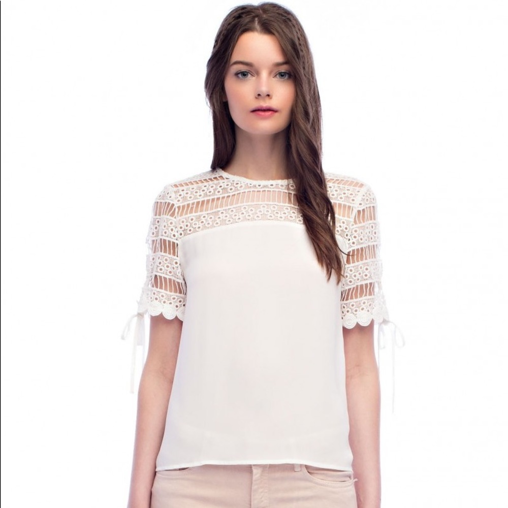 Lace detail top